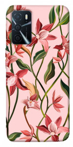 Чехол Floral motifs для Oppo A16 4G