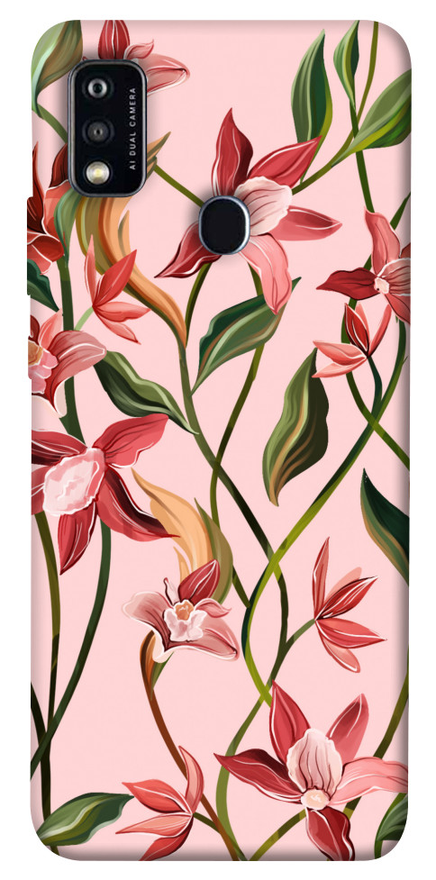 Чехол Floral motifs для ZTE Blade A51