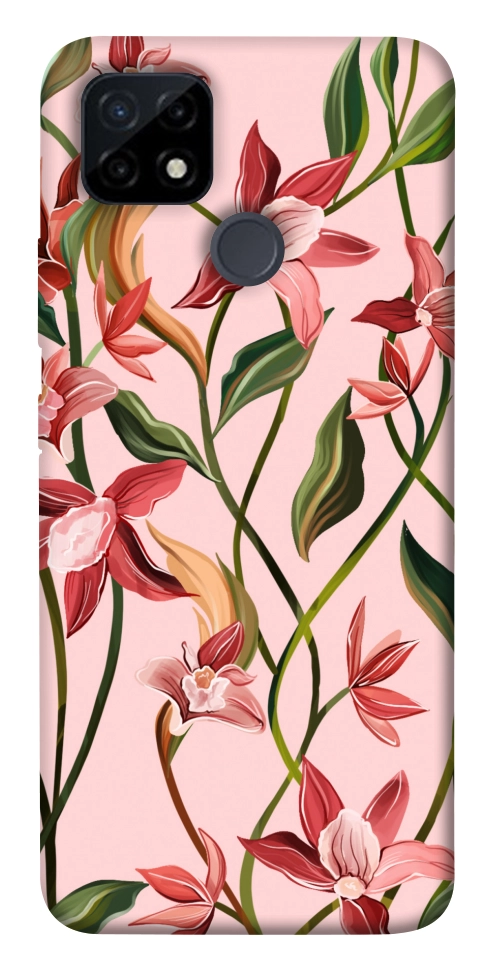 Чехол Floral motifs для Realme C25Y