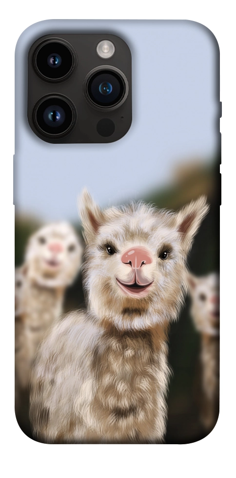 Чехол Funny llamas для iPhone 14 Pro