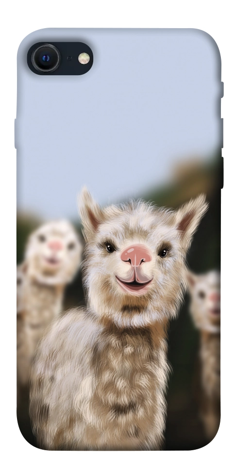 Чехол Funny llamas для iPhone SE (2022)