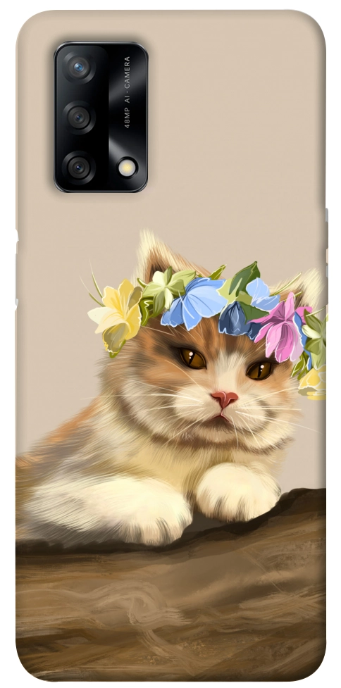 Чехол Cat in flowers для Oppo F19