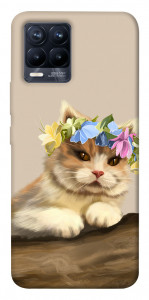 Чехол Cat in flowers для Realme 8