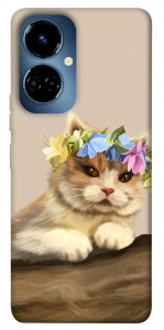 Чохол Cat in flowers для TECNO Camon 19 (CI6n)