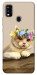 Чехол Cat in flowers для ZTE Blade A51