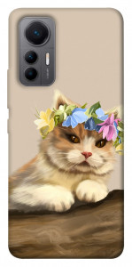 Чехол Cat in flowers для Xiaomi 12 Lite