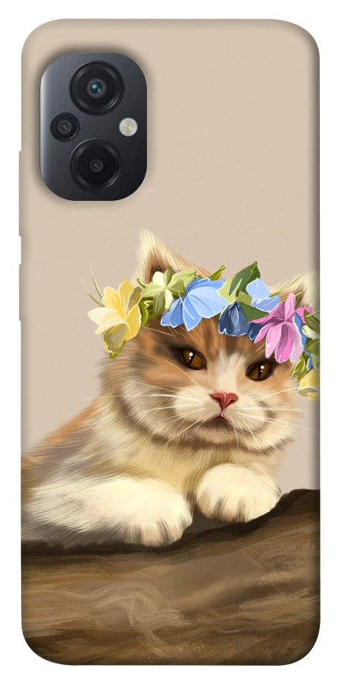 Чохол Cat in flowers для Xiaomi Poco M5