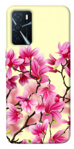 Чехол Цветы сакуры для Oppo A16 4G