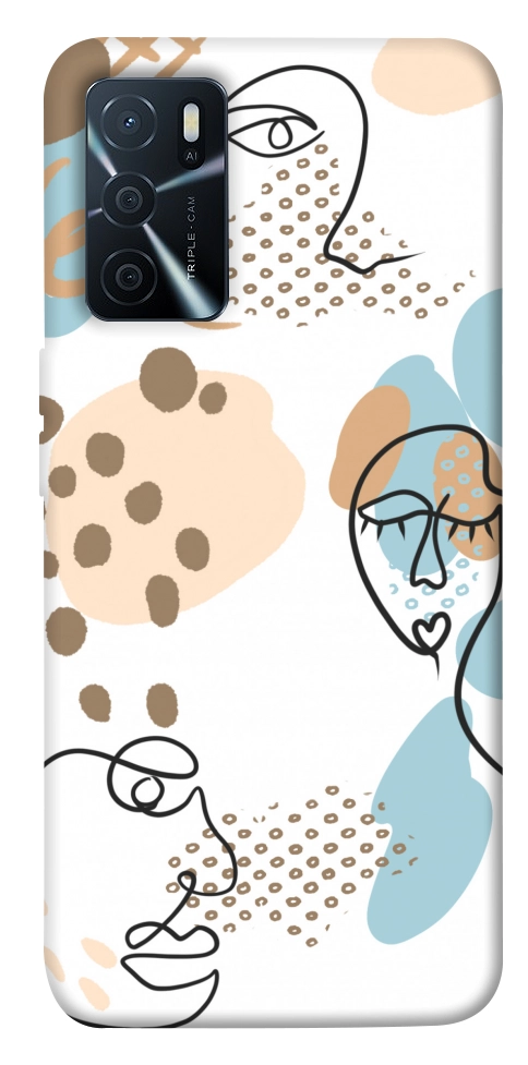 Чехол Face pattern для Oppo A16