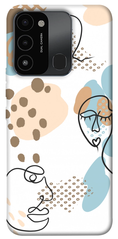 Чохол Face pattern для TECNO Spark 8C