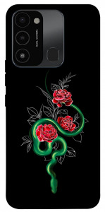 Чохол Snake in flowers для TECNO Spark 8C