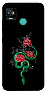 Чехол Snake in flowers для TECNO Pop 5