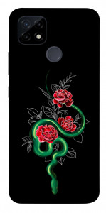 Чохол Snake in flowers для Realme C21Y