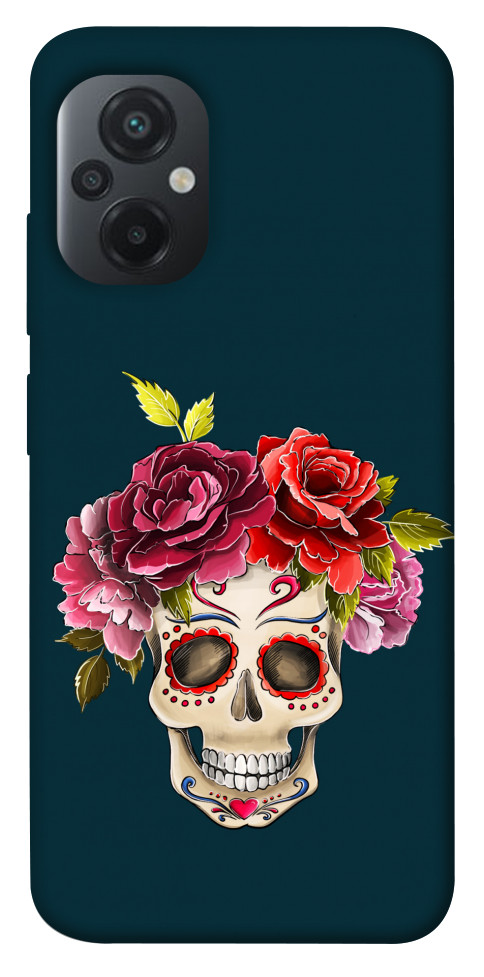 Чехол Flower skull для Xiaomi Poco M5