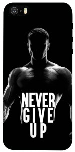 Чехол Never give up для iPhone 5S