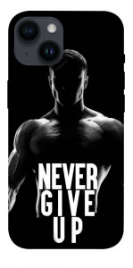 Чохол Never give up для iPhone 14