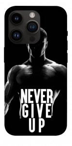 Чехол Never give up для iPhone 14 Pro