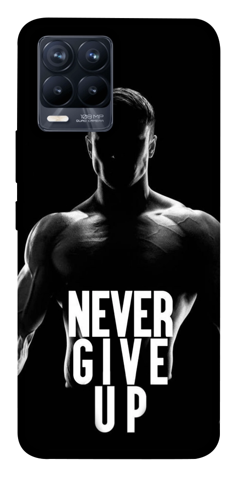 Чехол Never give up для Realme 8