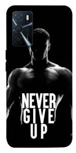 Чехол Never give up для Oppo A16 4G
