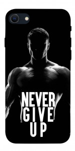 Чохол Never give up для iPhone SE (2022)