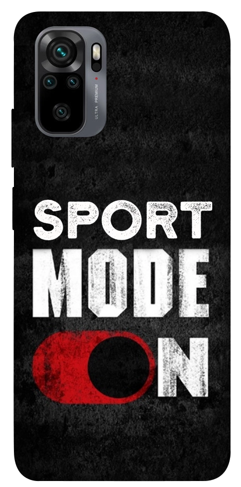 Чехол Sport mode on для Xiaomi Redmi Note 10