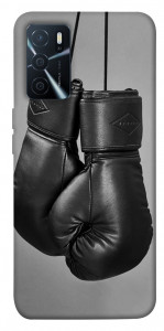 Чехол Черные боксерские перчатки для Oppo A16 4G