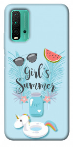 Чехол Girls summer для Xiaomi Redmi Note 9 4G