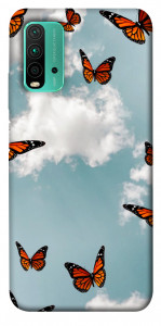Чехол Summer butterfly для Xiaomi Redmi Note 9 4G