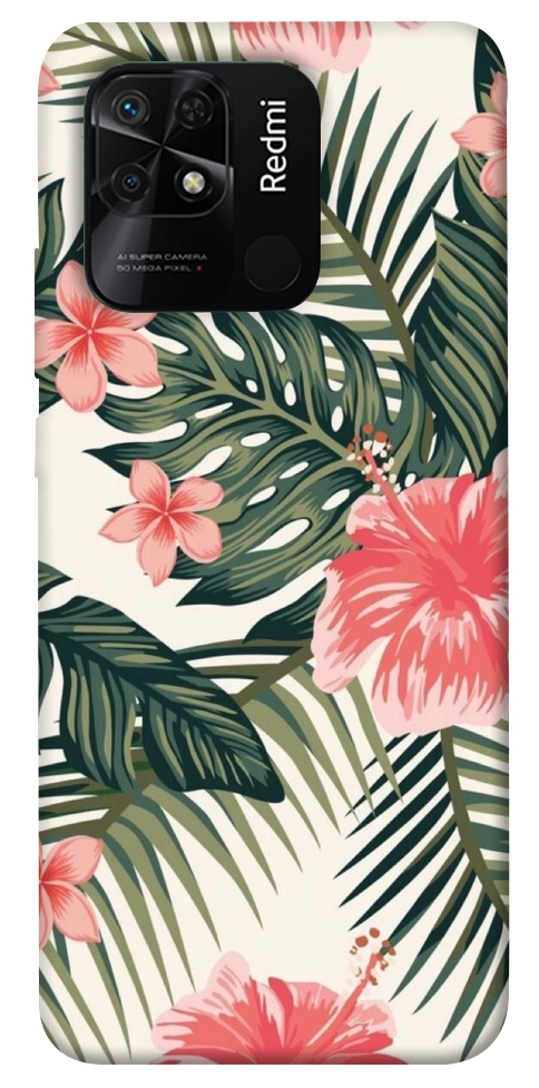 Чехол Tropic flowers для Xiaomi Redmi 10C