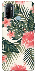 Чехол Tropic flowers для Oppo A33 (2020)