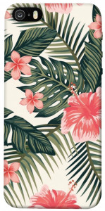 Чехол Tropic flowers для iPhone 5S