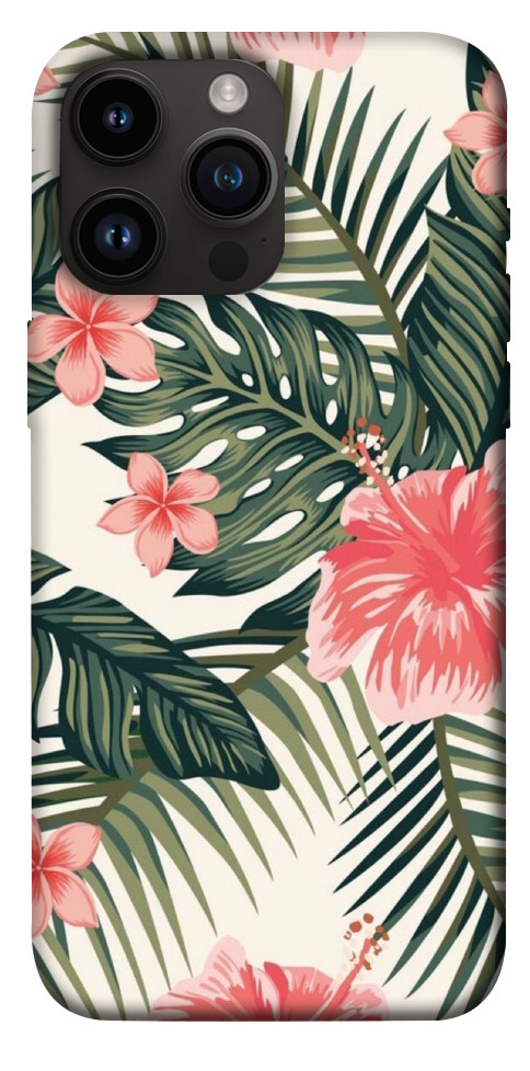 Чохол Tropic flowers для iPhone 14 Pro Max