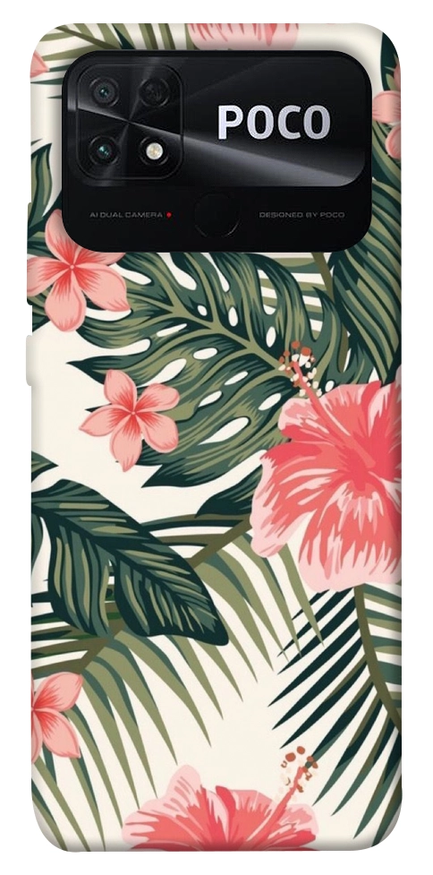 Чохол Tropic flowers для Xiaomi Poco C40