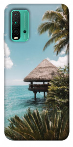 Чехол Тропический остров для Xiaomi Redmi Note 9 4G