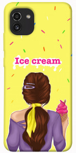 Чехол Ice cream girl для Galaxy A03