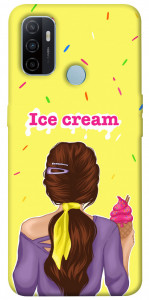 Чехол Ice cream girl для Oppo A53