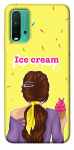 Чехол Ice cream girl для Xiaomi Redmi 9T