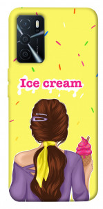 Чехол Ice cream girl для Oppo A16 4G