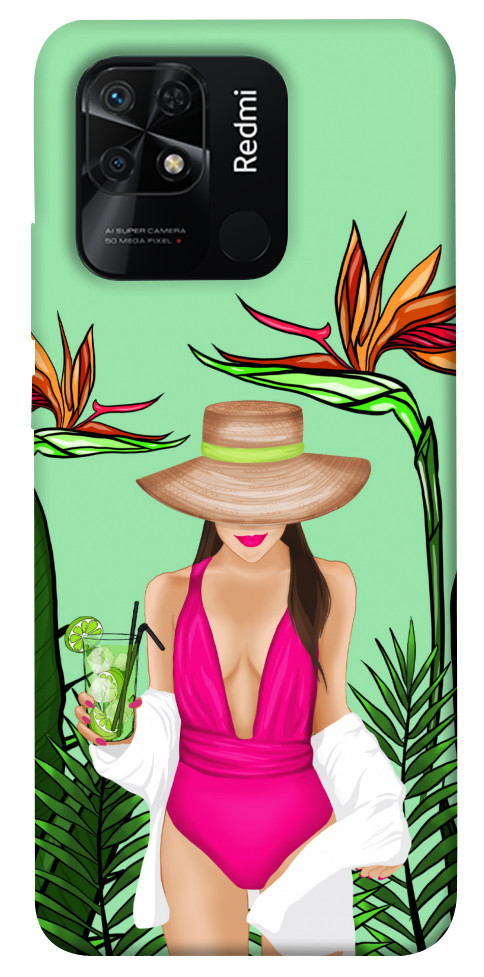 

Чехол Tropical girl для Xiaomi Redmi 10C 1471909