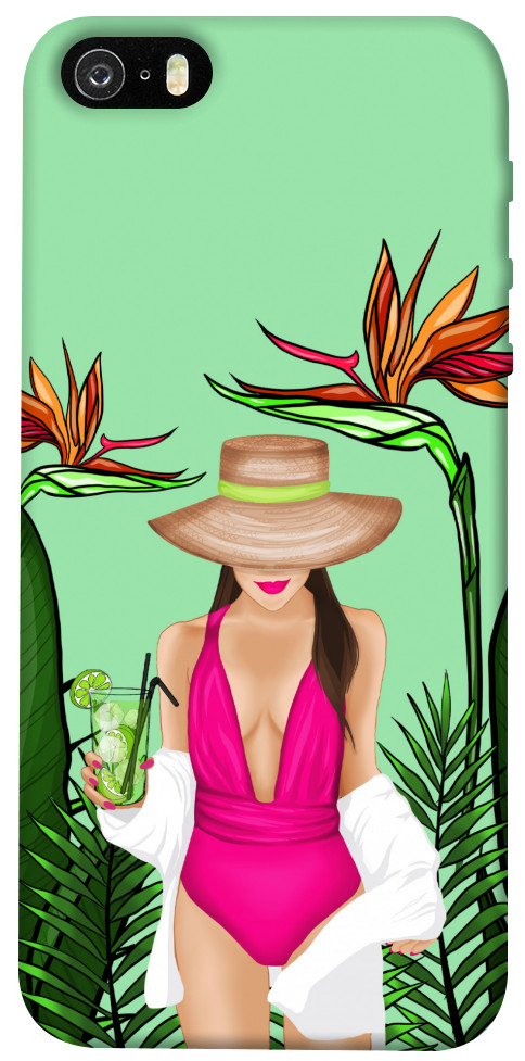 

Чехол Tropical girl для Apple iPhone 5S 1471919