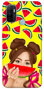 Чехол Watermelon girl для Oppo A33 (2020)