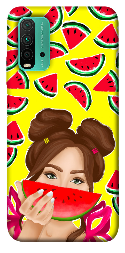 Чехол Watermelon girl для Xiaomi Redmi Note 9 4G