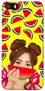 Чехол Watermelon girl для iPhone 5S