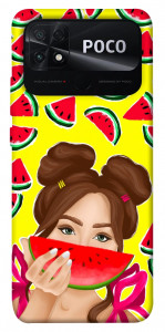 Чехол Watermelon girl для Xiaomi Poco C40