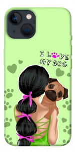 Чохол Love my dog для iPhone 13