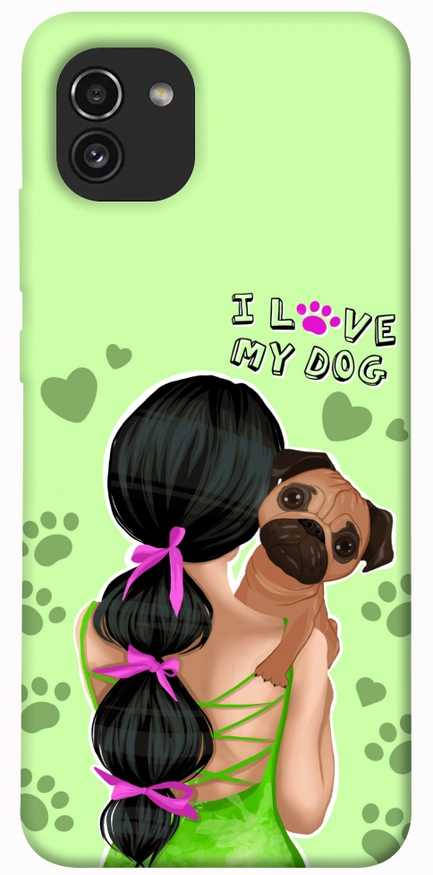 Чехол Love my dog для Galaxy A03