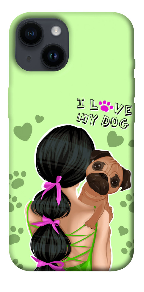 Чехол Love my dog для iPhone 14