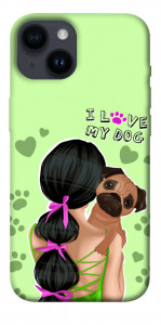 Чохол Love my dog для iPhone 14