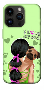 Чохол Love my dog для iPhone 14 Pro