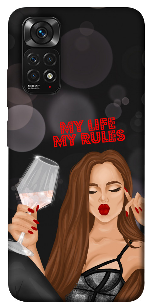 Чехол My life my rules для Xiaomi Redmi Note 11 (Global)